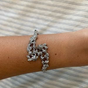 Star cluster bangle silver plated